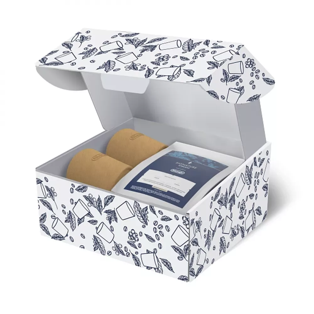 DeLonghi White набор с кружками DLSL086 WHITE SIGN PACK+CERAM CUPS DL RU